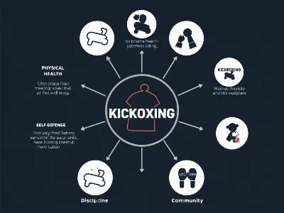 Diagram korzyści z kickboxingu