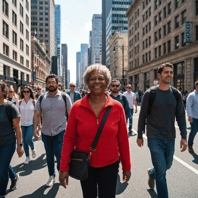 Group of people training kickboxing in a modern gym